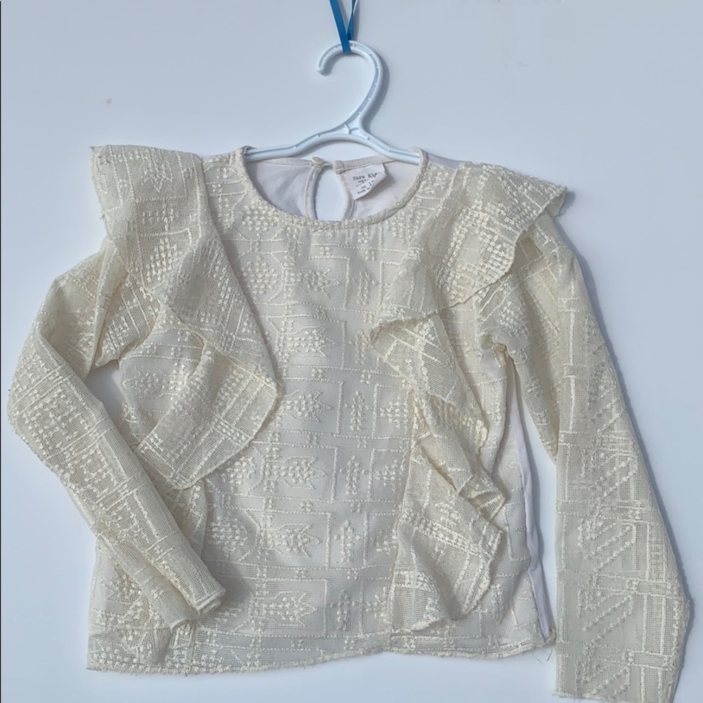 ZARA Kids Ruffle Top - Runs small